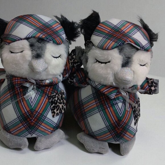 aerie Shoes - NEW!!! AERIE GREY COZY PLAID OWL CRITTER SLIPPERS - SIZE M